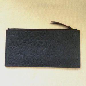 Louis Vuitton Leather Pouch Zip Wallet
